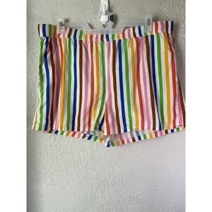 PRIDE Colorful Striped Shorts Women's‎ XXL Casual Summer